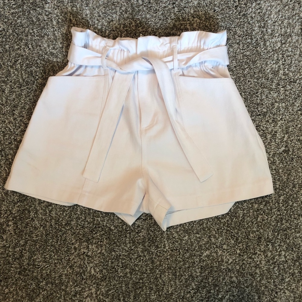 White Denim Shorts